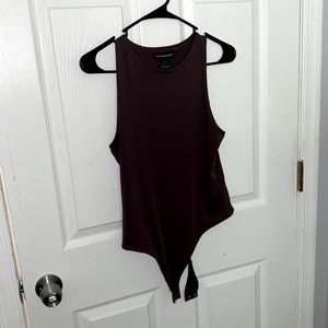 Brown bodysuit top